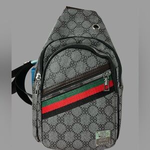 Mens Multifunction Messenger Bag Crossbody Casual Handbag with Headphone port